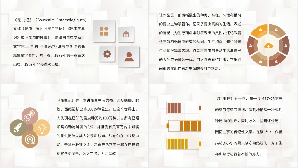 昆虫记读书分享PPT模板 昆虫记读书分享PPT模板