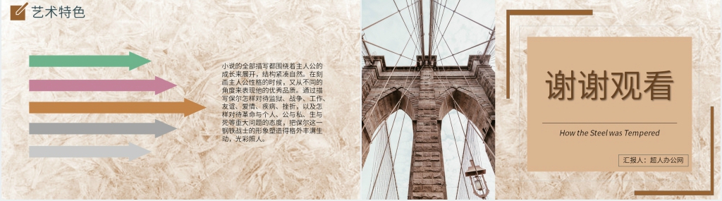 读钢铁是怎样炼成的PPT模板 读钢铁是怎样炼成的PPT模板