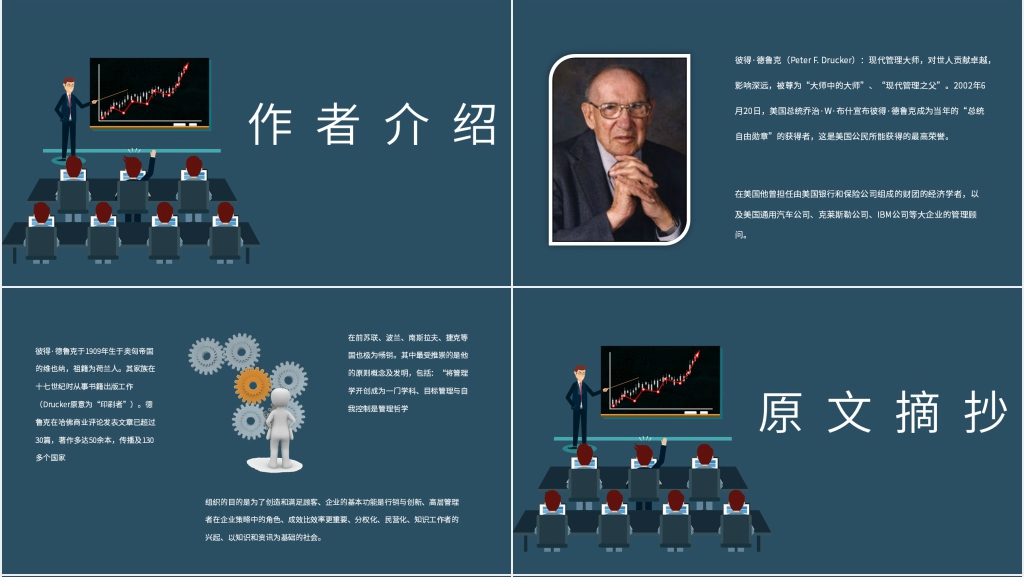 《有效的管理者》彼得德鲁克PPT模板 《有效的管理者》彼得德鲁克PPT模板