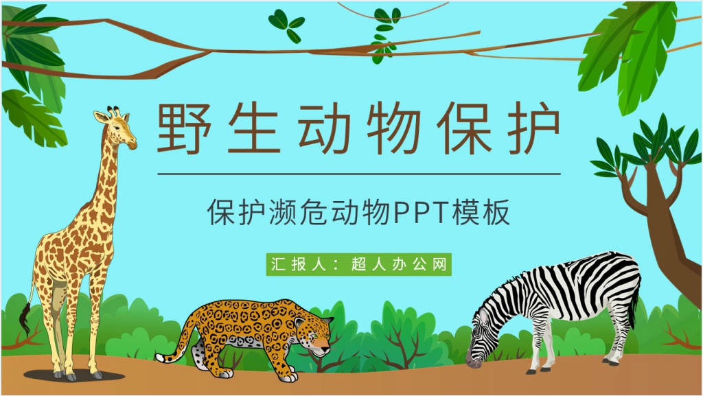 保护濒危动物的措施PPT模板截图