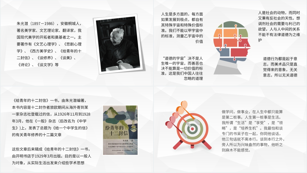给青年的十二封信提要和心得PPT模板 给青年的十二封信提要和心得PPT模板