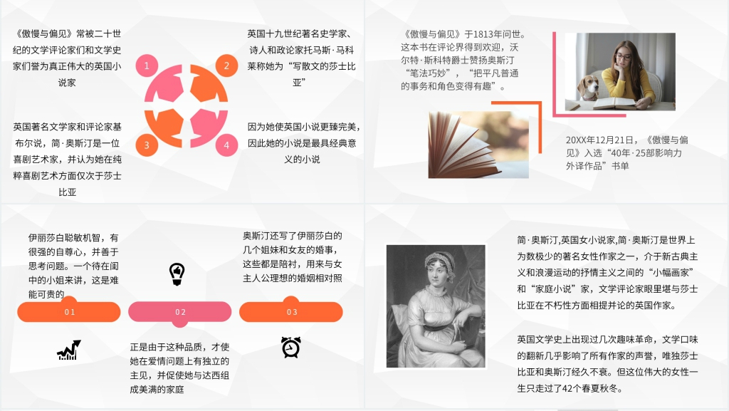傲慢与偏见鉴赏PPT模板