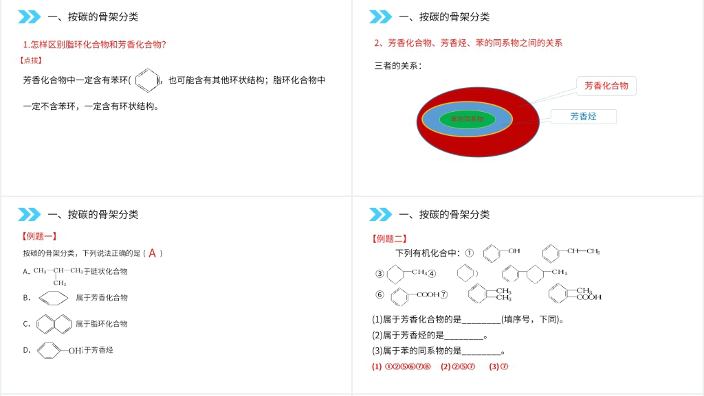 人教版高二化学选修五《有机化合物的分类》教学教案PPT课件 人教版高二化学选修五《有机化合物的分类》教学教案PPT课件