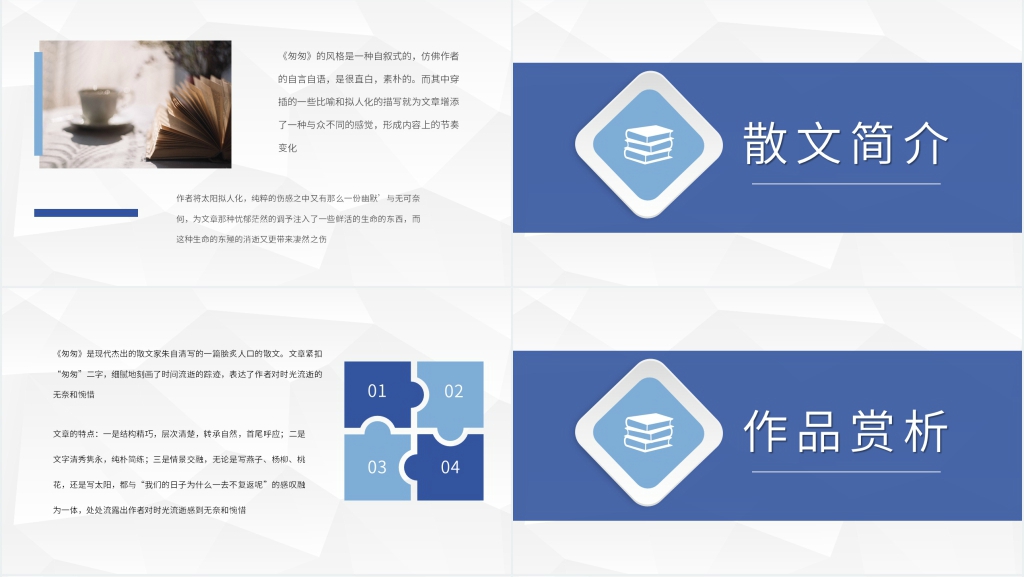 匆匆读书心得体会分享PPT模板 匆匆读书心得体会分享PPT模板