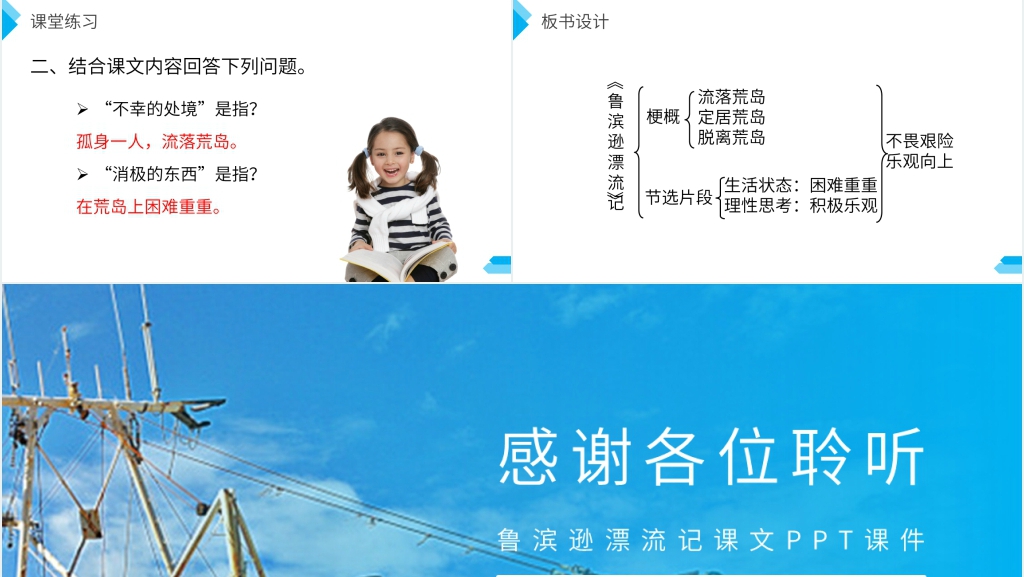 鲁滨逊漂流记课文PPT课件 鲁滨逊漂流记课文PPT课件