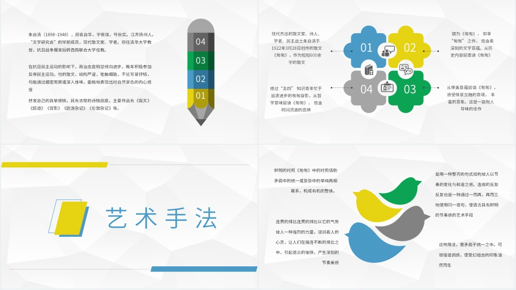 匆匆心得体会分享PPT模板 匆匆心得体会分享PPT模板
