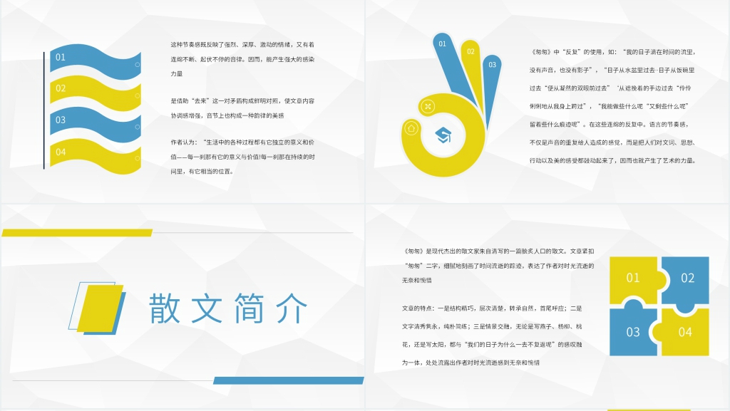 匆匆心得体会分享PPT模板 匆匆心得体会分享PPT模板