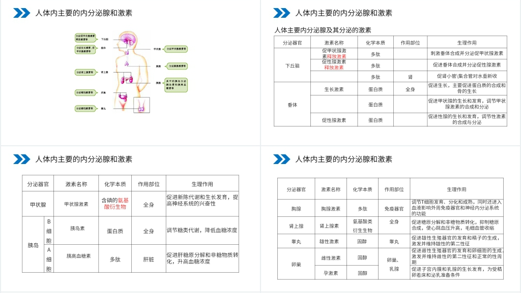人教版高二生物必修三《通过激素的调节》教学PPT课件 人教版高二生物必修三《通过激素的调节》教学PPT课件