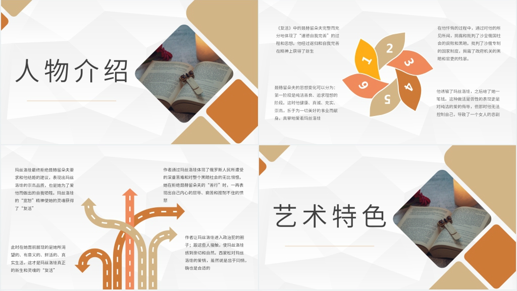列夫托尔斯泰复活优秀PPT模板 列夫托尔斯泰复活优秀PPT模板