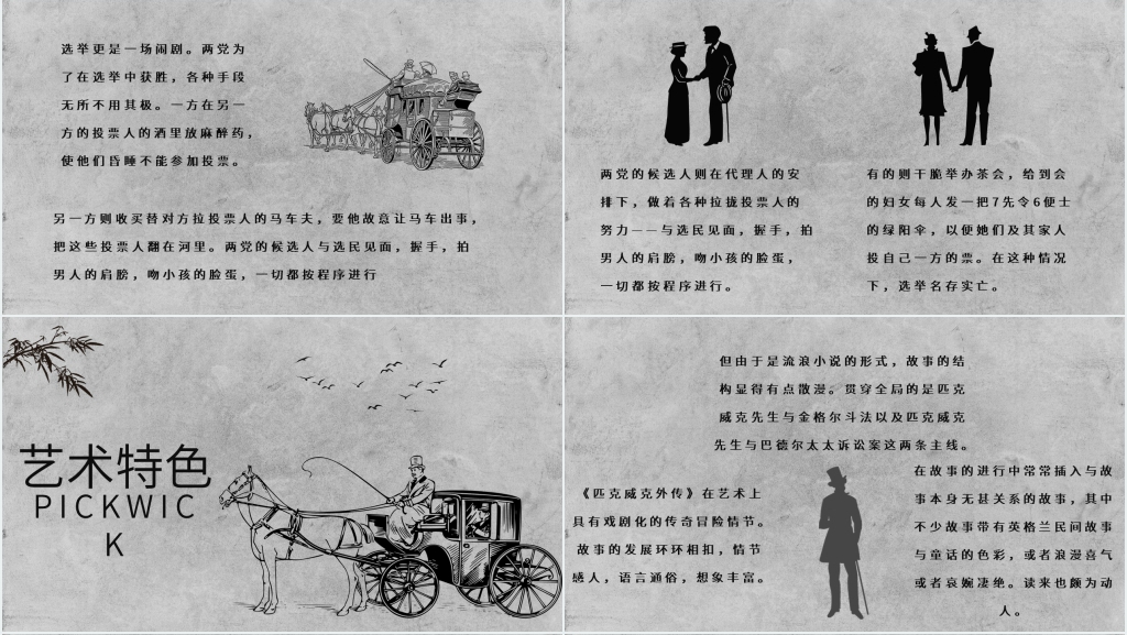 《匹克威克外传》英国文学PPT模板 《匹克威克外传》英国文学PPT模板