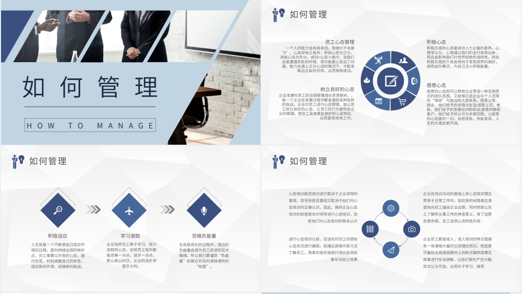 杰出管理者心态培训PPT模板 杰出管理者心态培训PPT模板