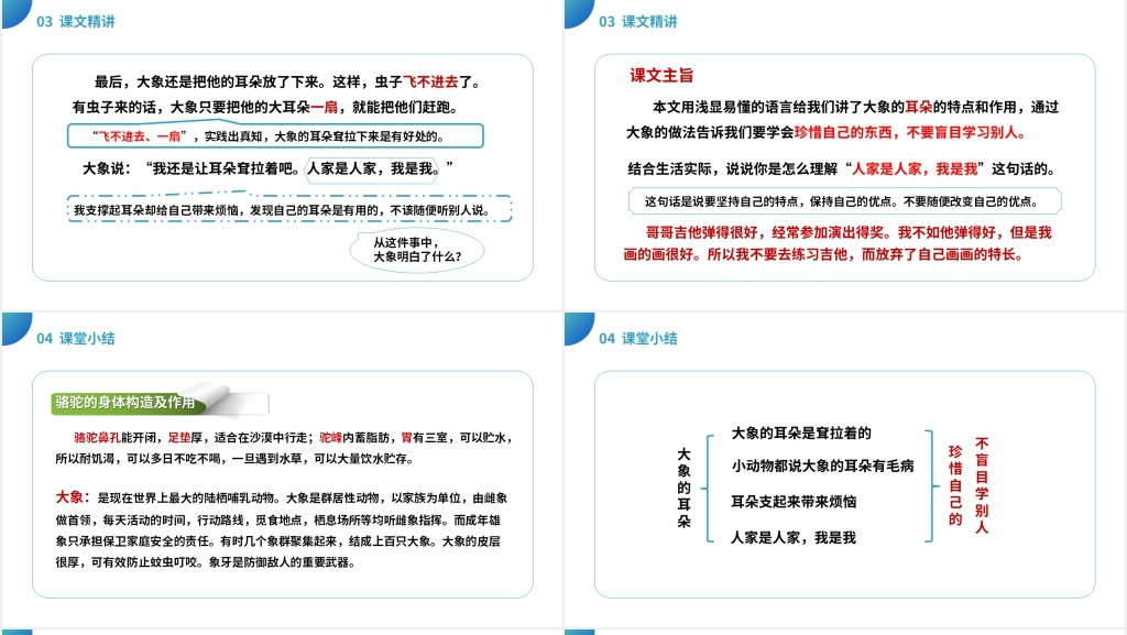 小学二年级语文下册《大象的耳朵》教学PPT课件 小学二年级语文下册《大象的耳朵》教学PPT课件