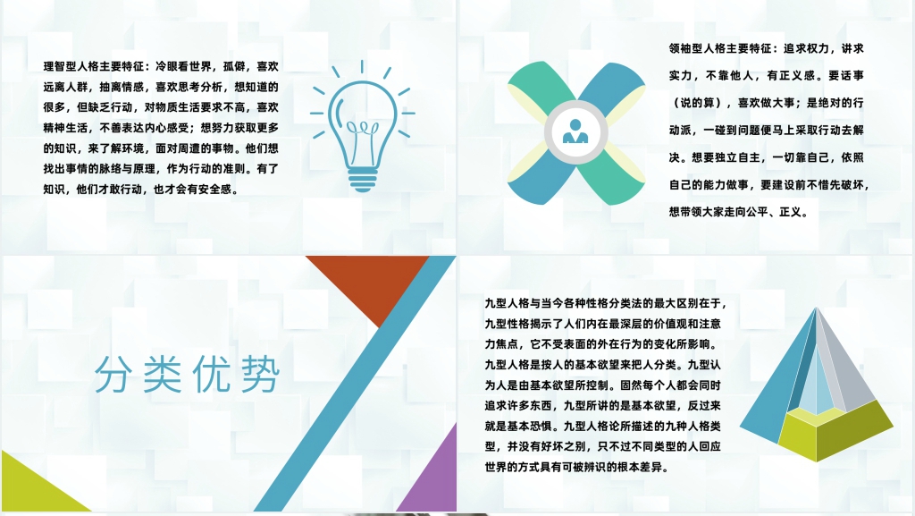 分享九型人格分析PPT模板 分享九型人格分析PPT模板