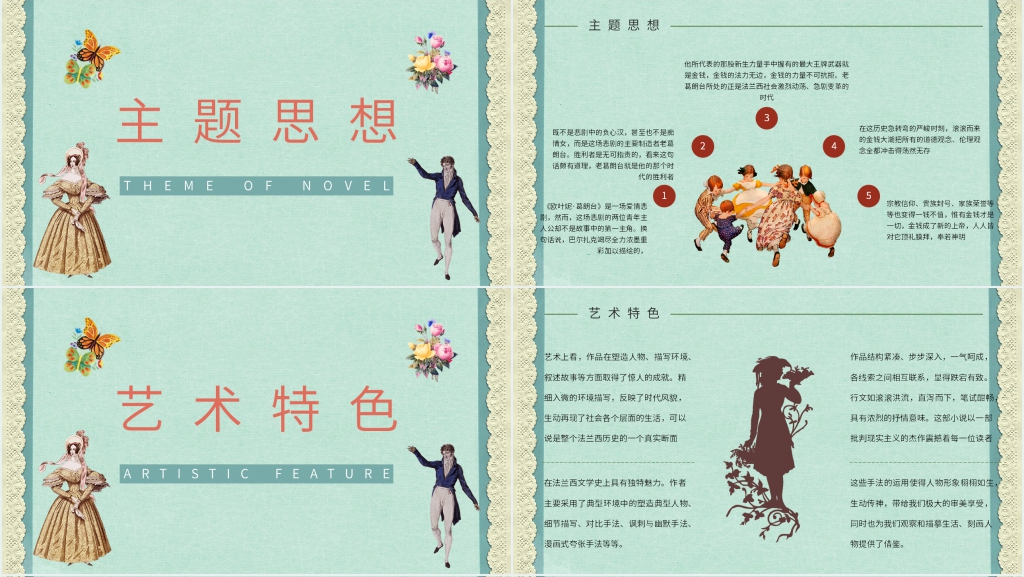 名著导读欧也妮葛朗台PPT模板 名著导读欧也妮葛朗台PPT模板