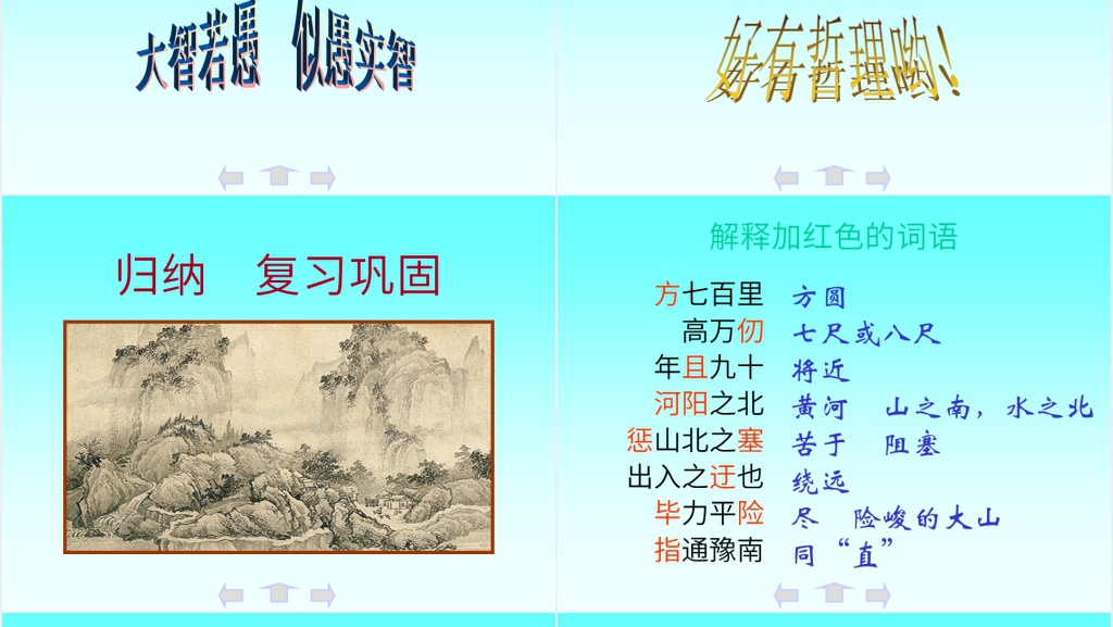 《愚公移山》教案PPT课件 《愚公移山》教案PPT课件