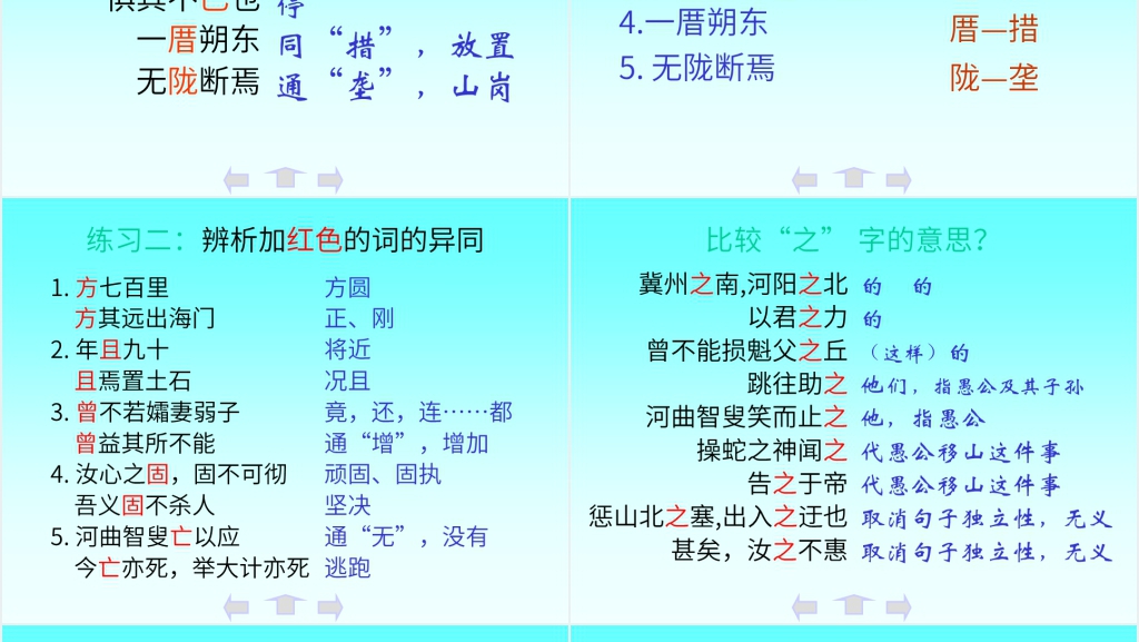 《愚公移山》教案PPT课件 《愚公移山》教案PPT课件