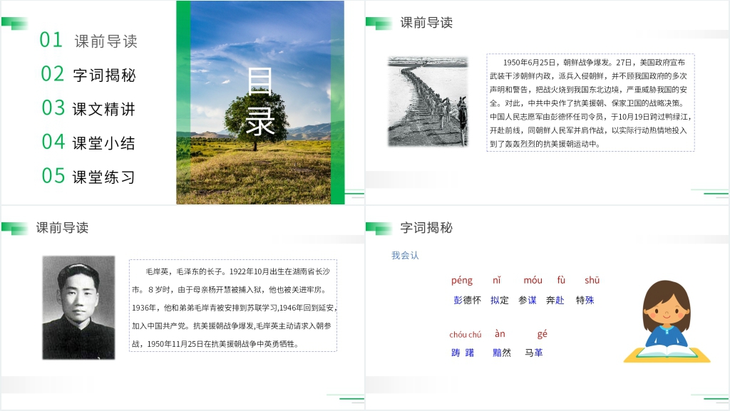 人教版五年级语文下册《青山处处埋忠骨》PPT课件