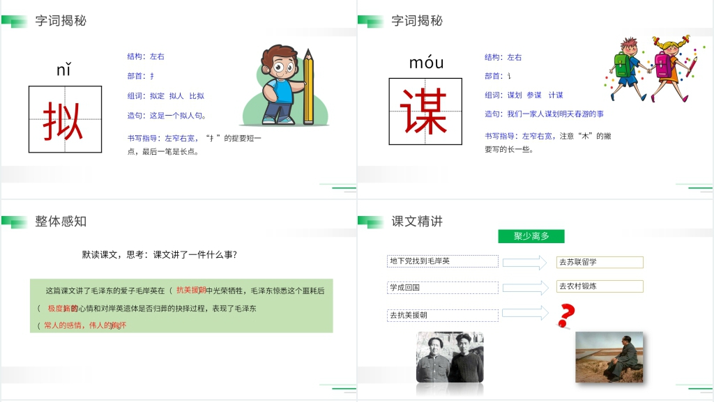 人教版五年级语文下册《青山处处埋忠骨》PPT课件