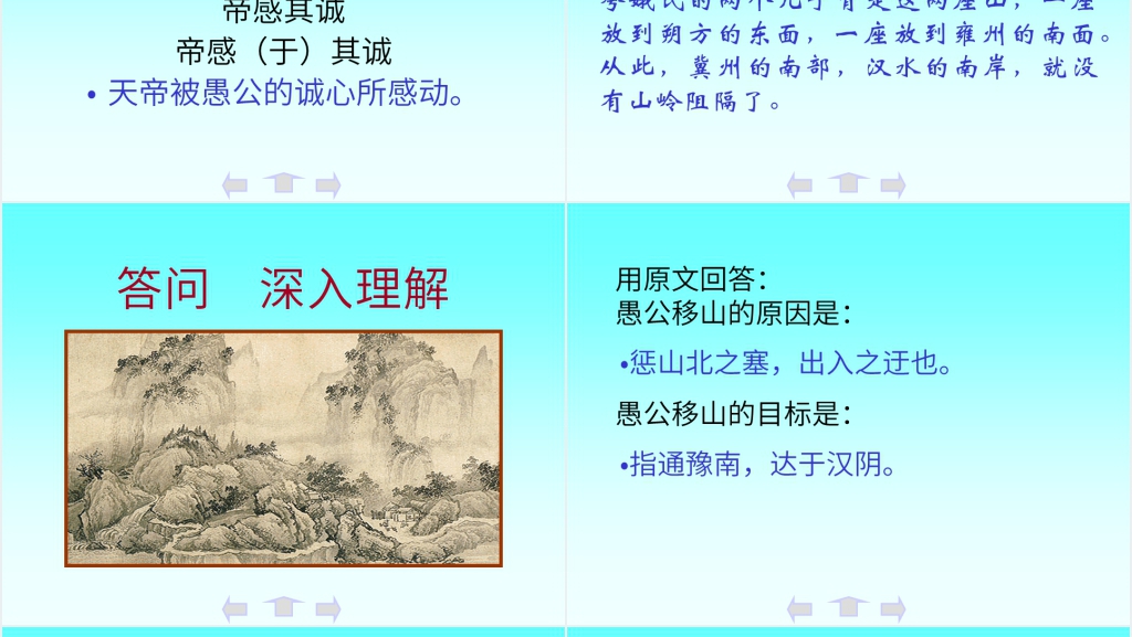 《愚公移山》课文PPT课件 《愚公移山》课文PPT课件