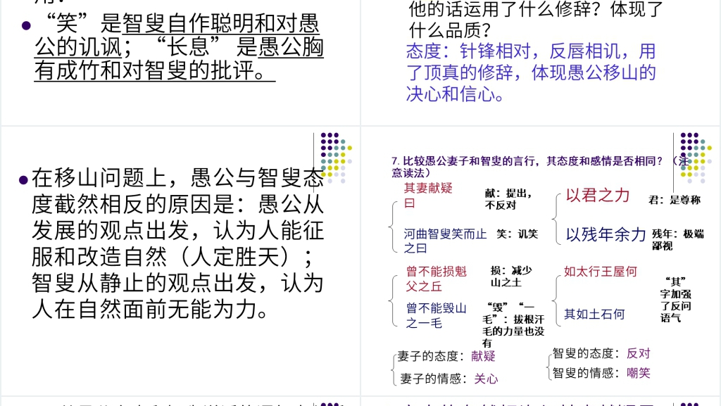 愚公移山语文知识点PPT课件 愚公移山语文知识点PPT课件