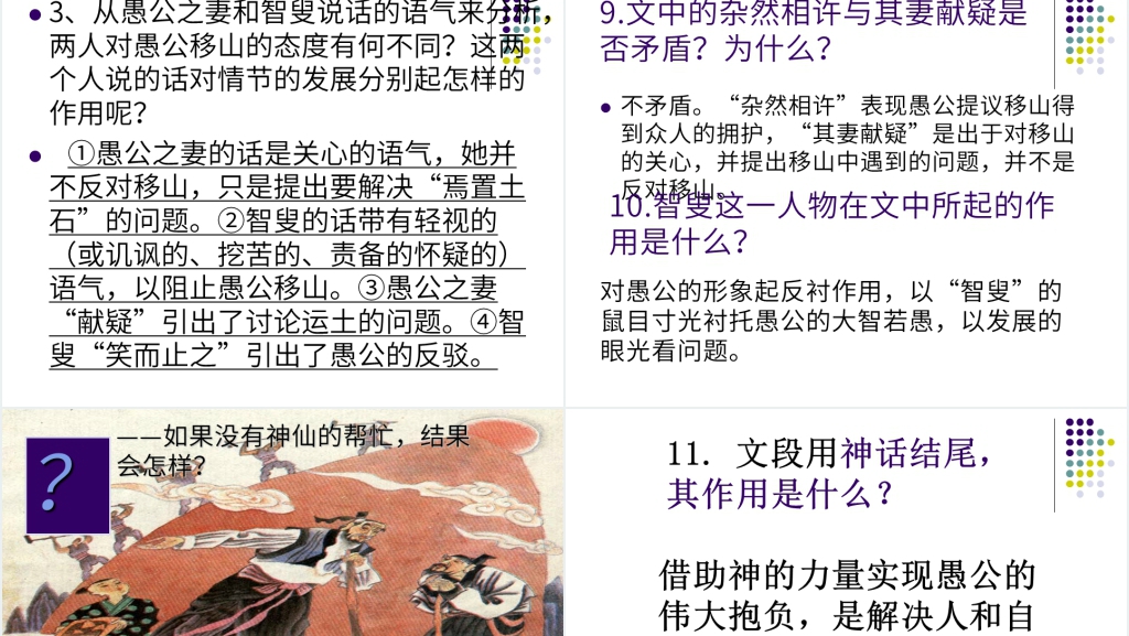 愚公移山语文知识点PPT课件 愚公移山语文知识点PPT课件