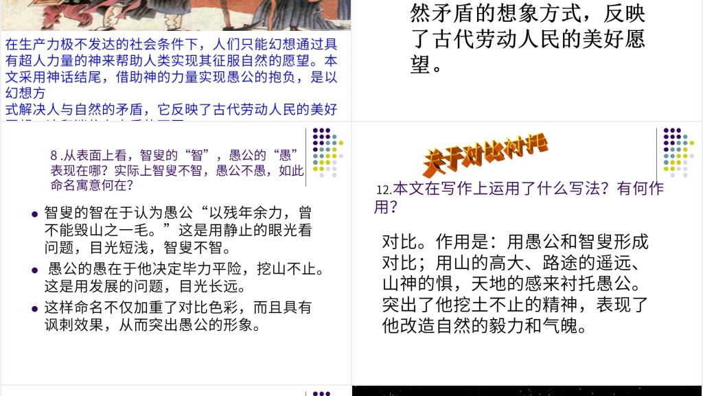 愚公移山语文知识点PPT课件 愚公移山语文知识点PPT课件