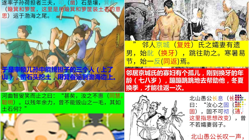 愚公移山语文知识点PPT课件 愚公移山语文知识点PPT课件