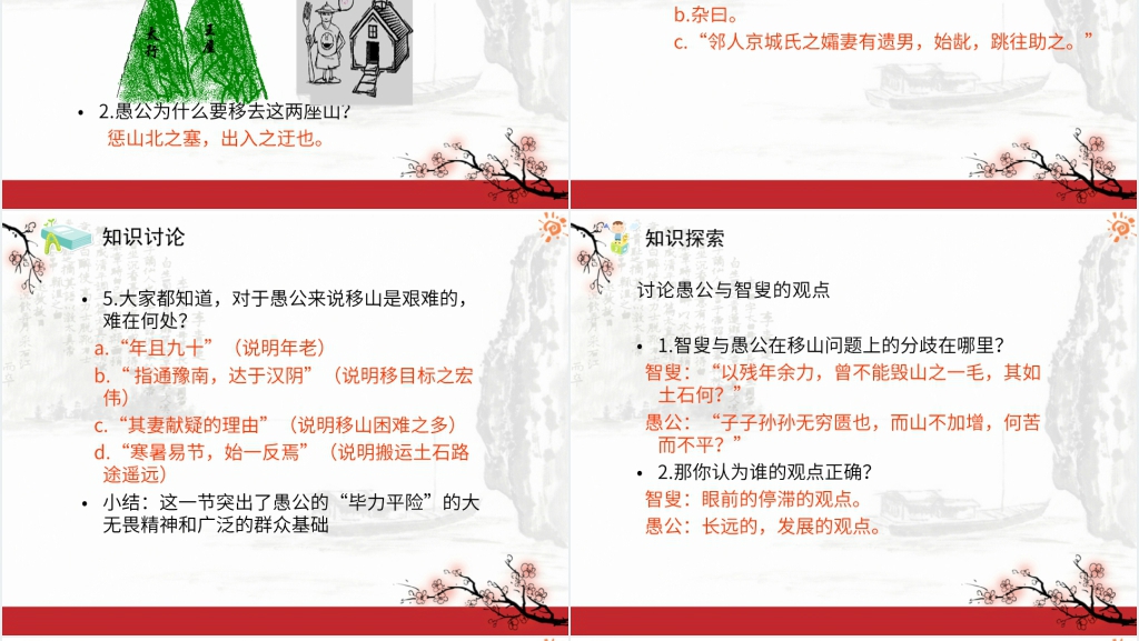 九年级语文《愚公移山》教学PPT课件 九年级语文《愚公移山》教学PPT课件