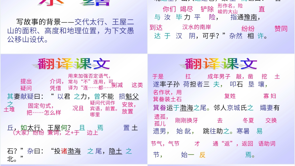 愚公移山完整PPT课件 愚公移山完整PPT课件