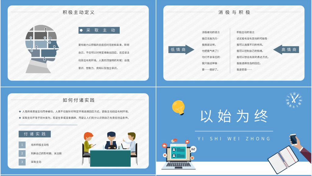 高效能人士的七个习惯书籍介绍PPT模板 高效能人士的七个习惯书籍介绍PPT模板