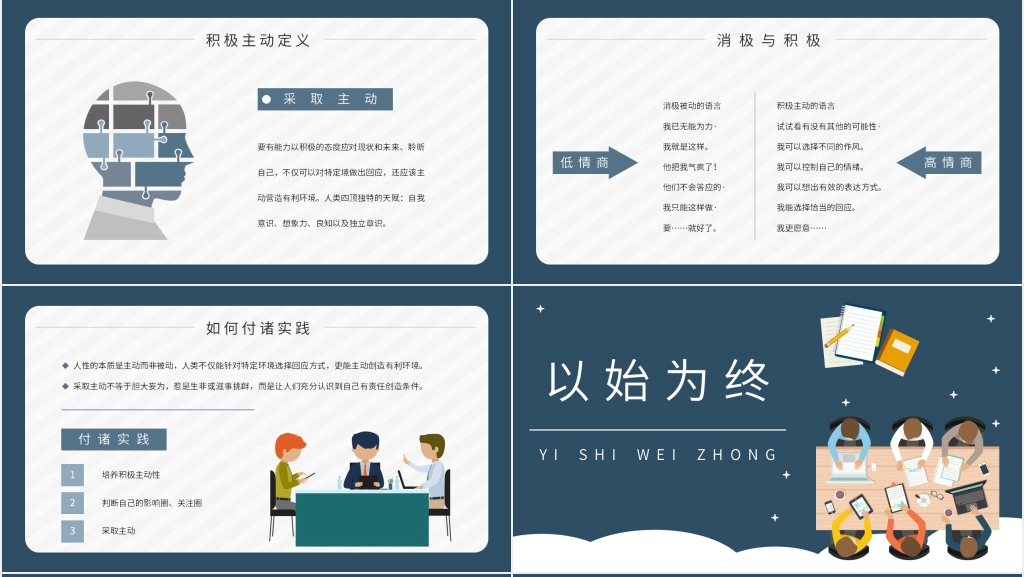 高效能人士的七个习惯讲透PPT模板 高效能人士的七个习惯讲透PPT模板
