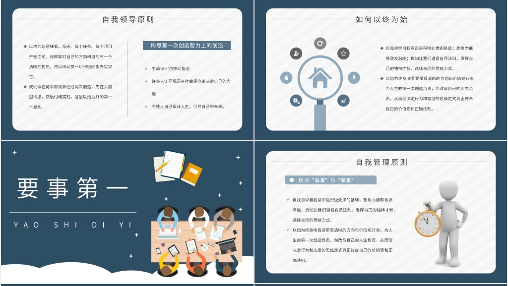高效能人士的七个习惯讲透PPT模板 高效能人士的七个习惯讲透PPT模板