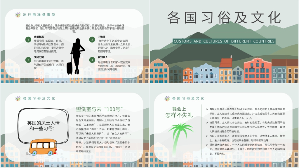我的暑假假期攻略PPT模板 我的暑假假期攻略PPT模板