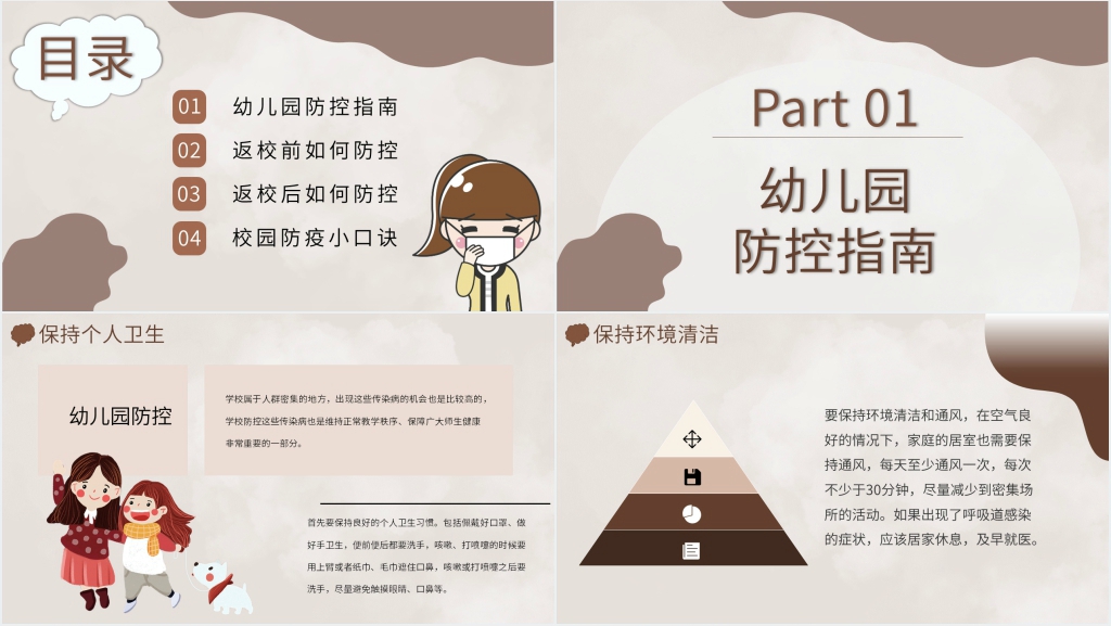 简单实用开学校园疫情防控PPT课件 简单实用开学校园疫情防控PPT课件