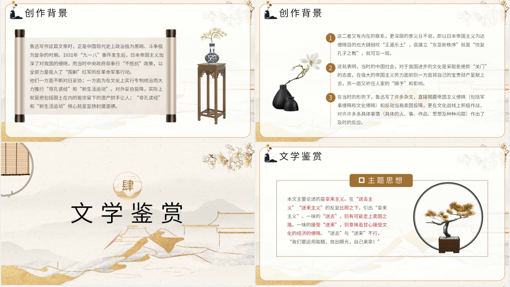 《拿来主义》优秀PPT模板 《拿来主义》优秀PPT模板
