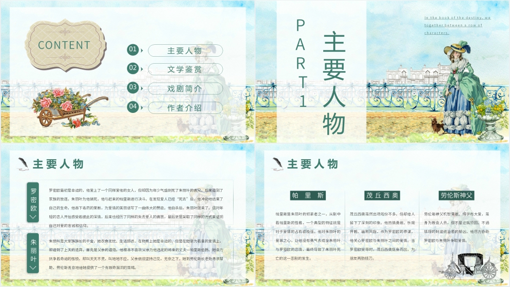 罗密欧与朱丽叶赏析PPT 罗密欧与朱丽叶赏析PPT