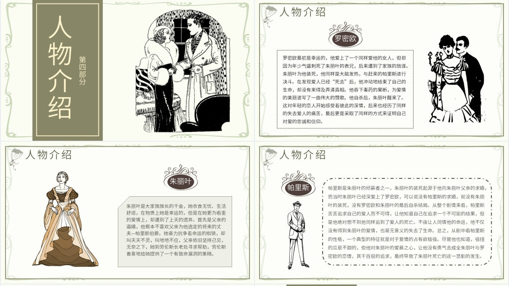 《罗密欧与朱丽叶》话剧PPT模板 《罗密欧与朱丽叶》话剧PPT模板