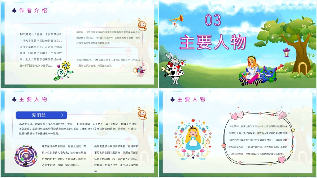 《爱丽丝梦游仙境》介绍PPT课件 《爱丽丝梦游仙境》介绍PPT课件