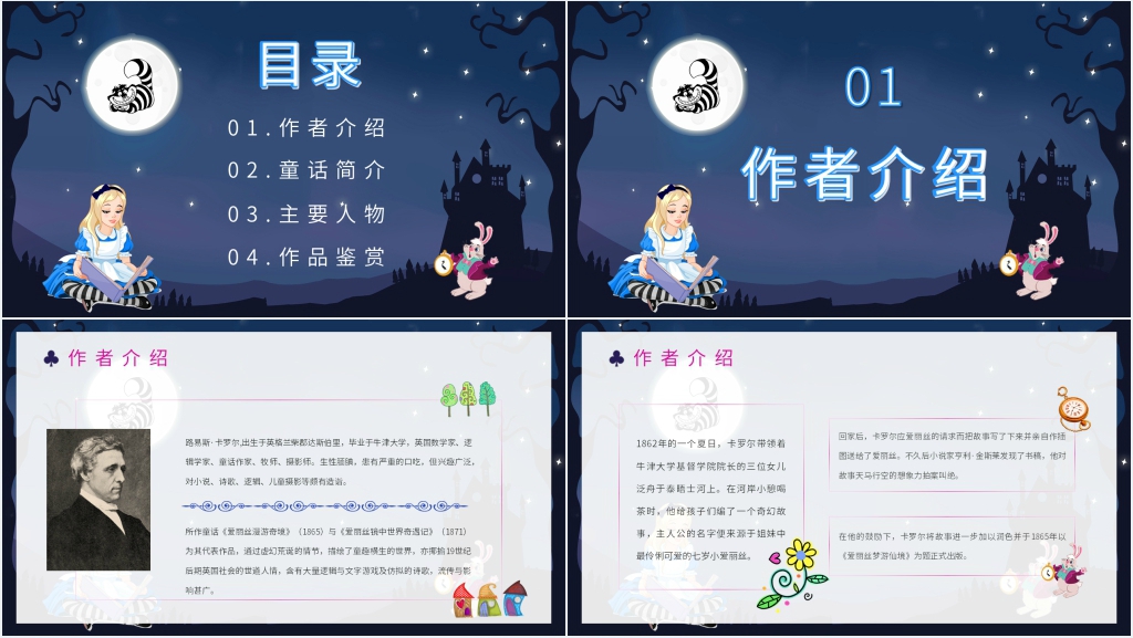 《爱丽丝漫游仙境》推荐课PPT课件