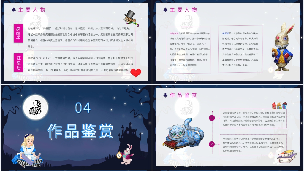 《爱丽丝漫游仙境》推荐课PPT课件