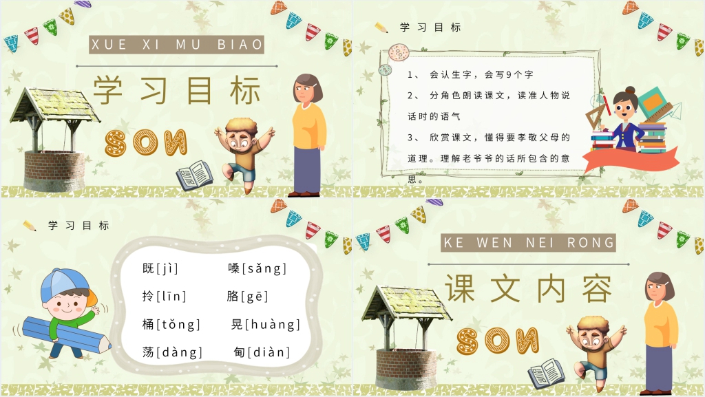 小学二年级语文下册《三个儿子》PPT课件 小学二年级语文下册《三个儿子》PPT课件