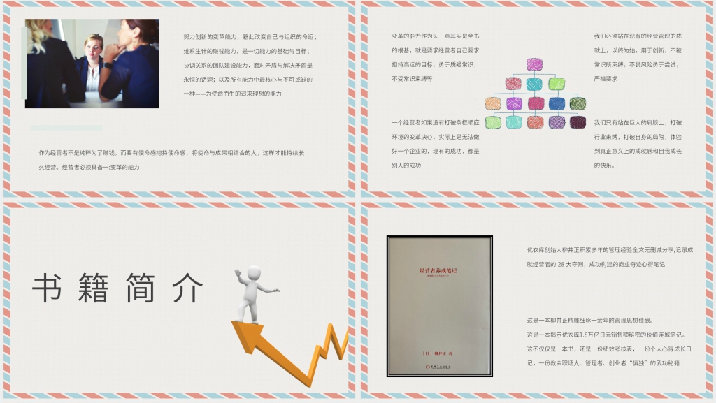 经营者的养成笔记读书分享PPT模板 经营者的养成笔记读书分享PPT模板
