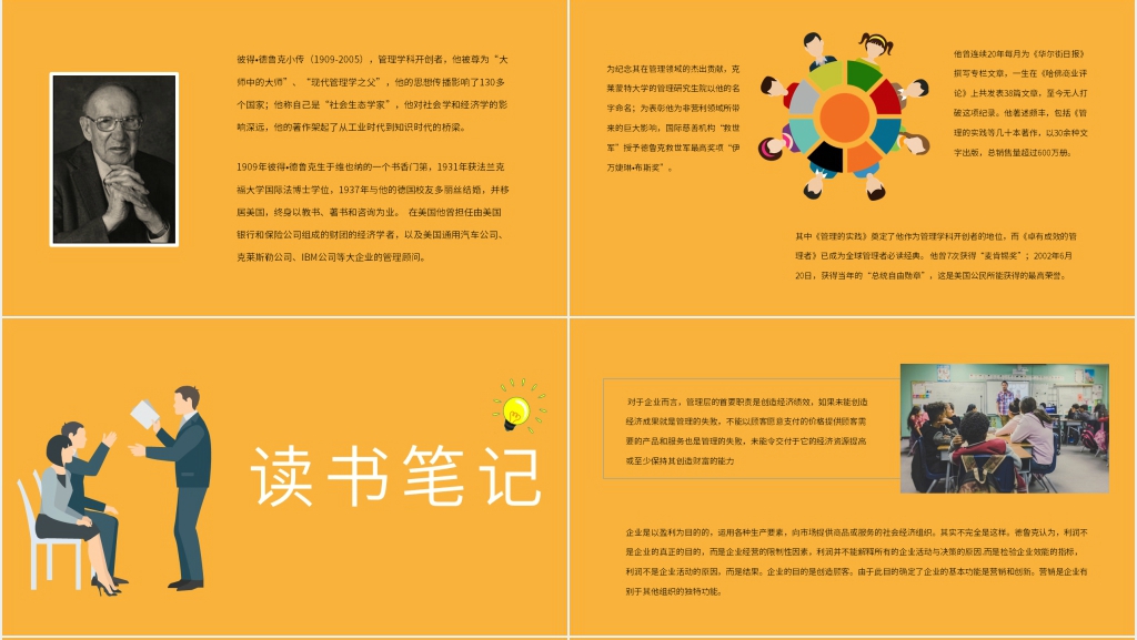 《管理的实践》分享PPT模板 《管理的实践》分享PPT模板