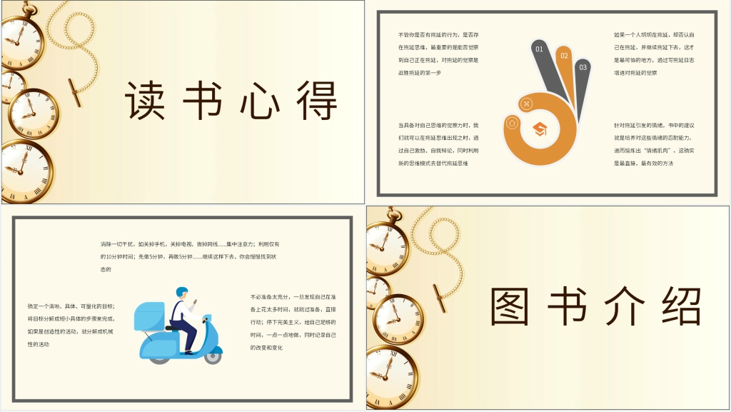 皮切尔战胜拖延症PPT模板 皮切尔战胜拖延症PPT模板