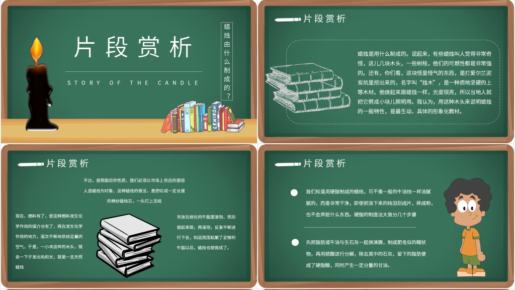 法拉第蜡烛的故事PPT模板 法拉第蜡烛的故事PPT模板