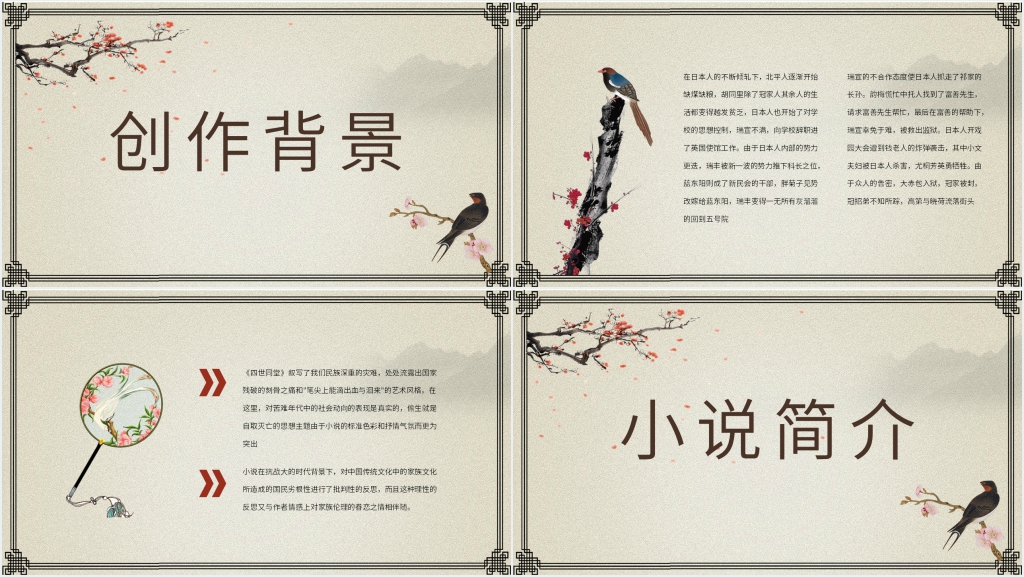 《四世同堂》课文PPT课件 《四世同堂》课文PPT课件