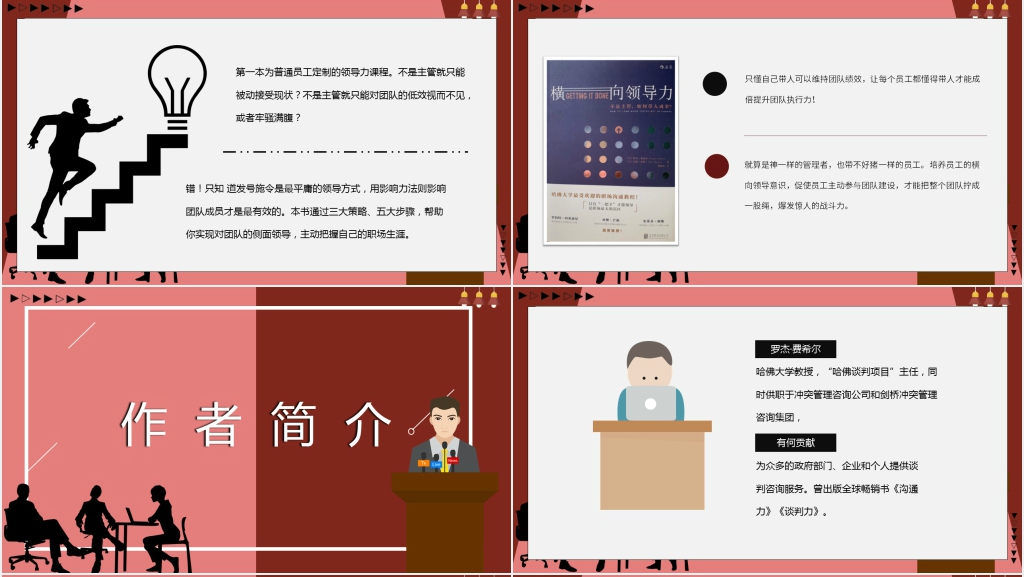 横向领导力导读PPT模板 横向领导力导读PPT模板