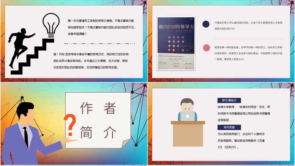 横向领导力内容简介PPT模板 横向领导力内容简介PPT模板