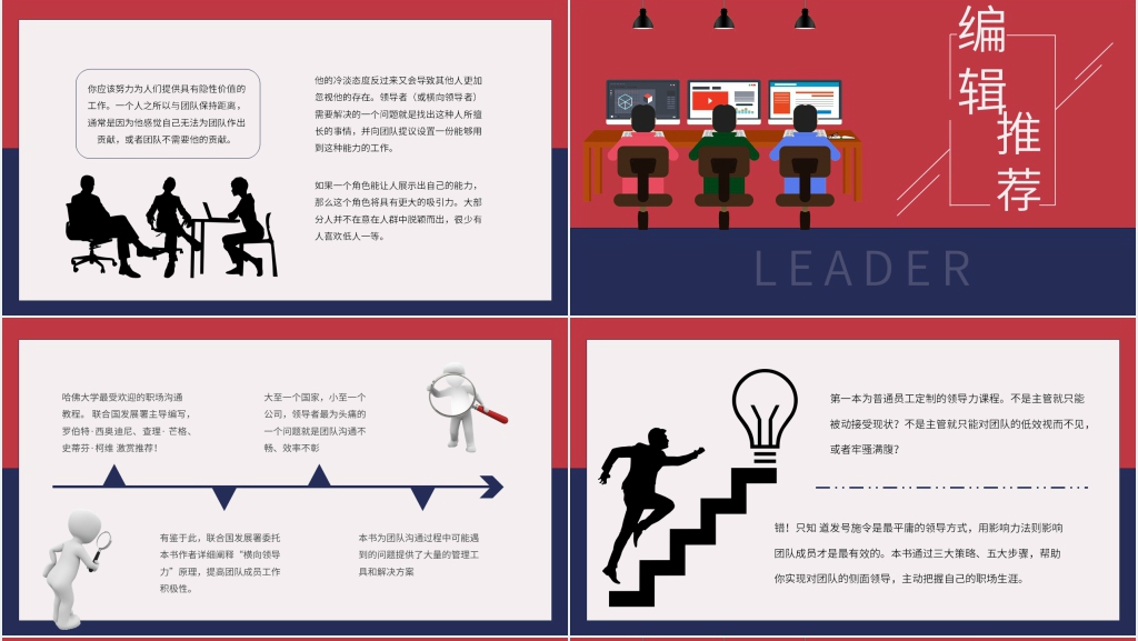 横向领导力读书分享PPT模板 横向领导力读书分享PPT模板