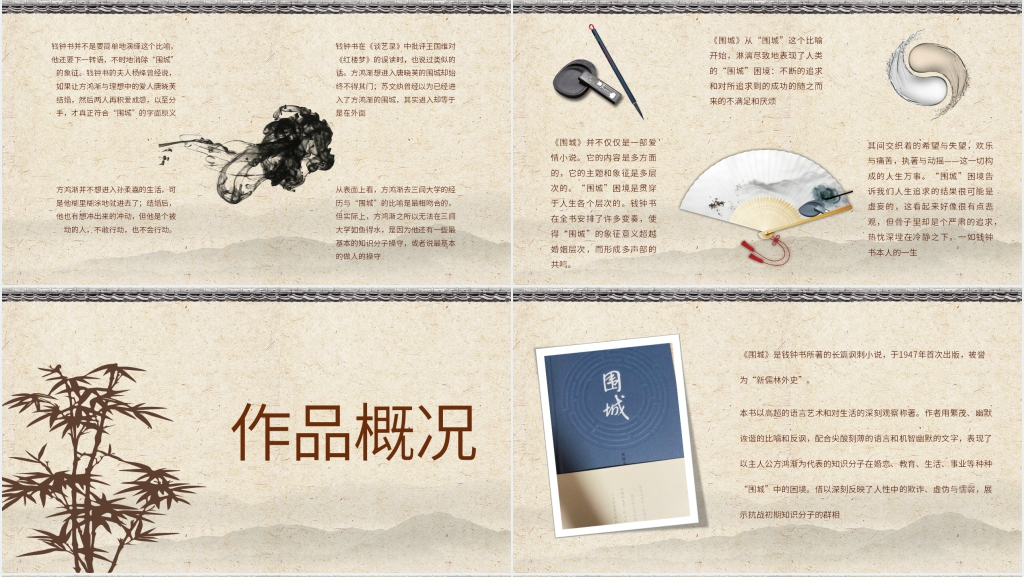 围城赏析PPT模板 围城赏析PPT模板